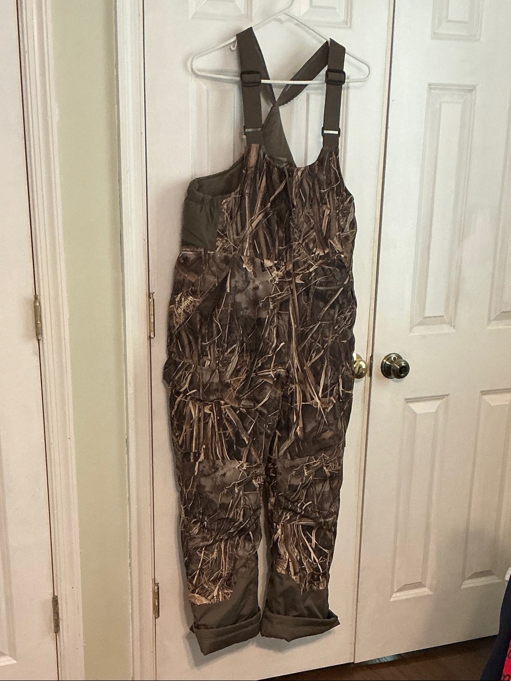 Magellan Outdoors Camo Bib Overalls - Brown/Olive